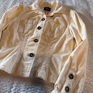 KUT from the Kloth 'Janelle' corduroy jacket in French vanilla Womens size S
